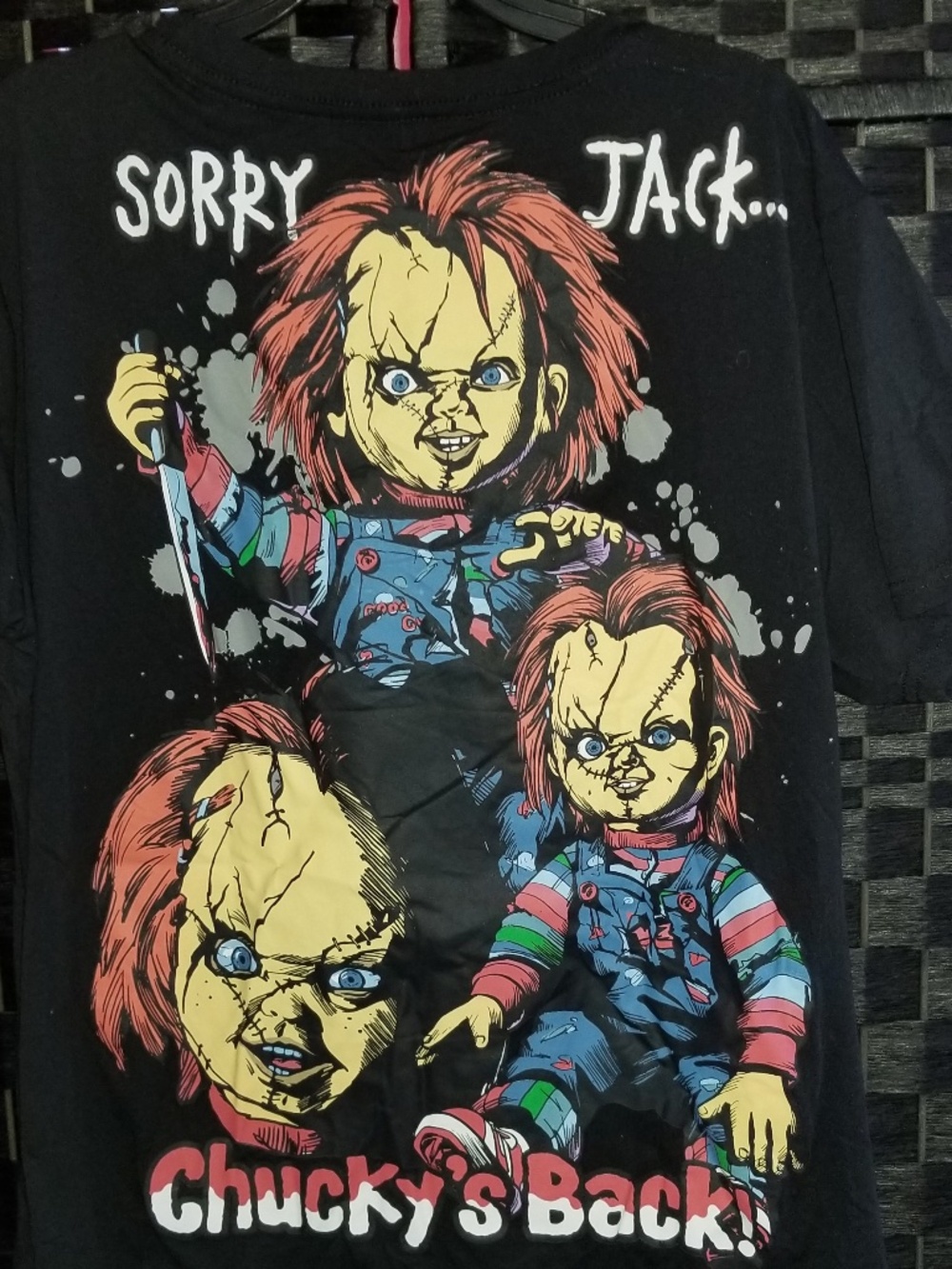 Chucky TV Show Double Sided Child's Play Horror Movie T-Shirt  Unisex  NWOT